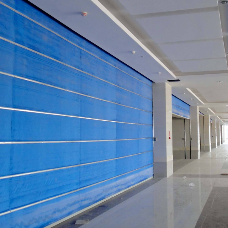 无机布单轨防火卷帘门